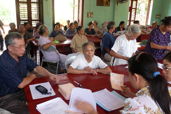 Tăng mức lương hưu, trợ cấp cho cán bộ xã đã nghỉ việc 
