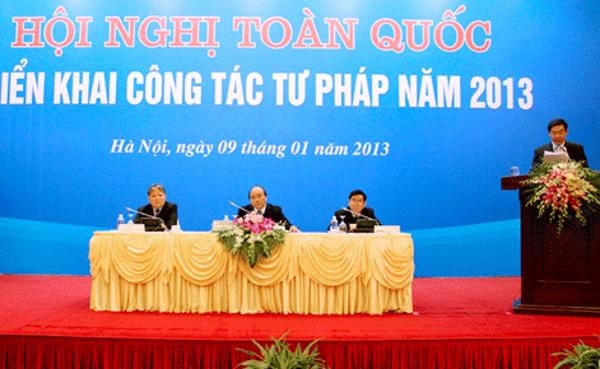 NGÀNH TƯ PHÁP VIỆT NAM - 68 NĂM XÂY DỰNG VÀ TRƯỞNG THÀNH (28/8/1945 - 28/8/2013)