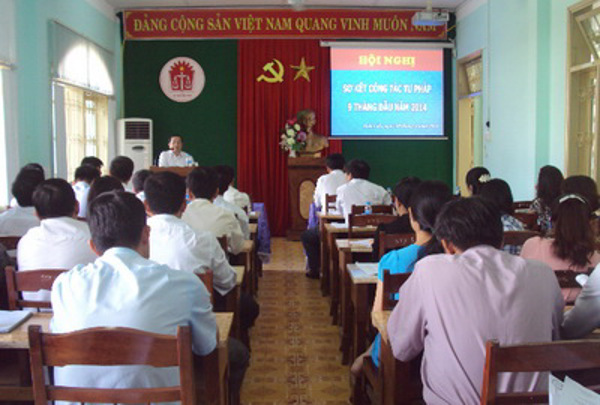 Sở Tư pháp Đắk Lắk tổ chức Hội nghị sơ kết công tác Tư pháp 9 tháng đầu năm 2014