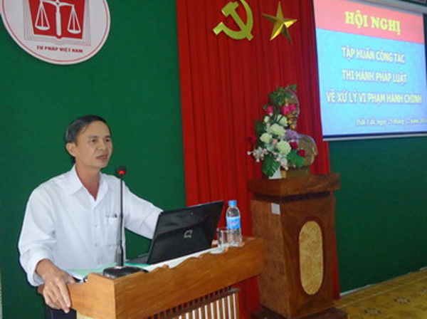 Sở Tư pháp tổ chức Hội nghị tập huấn công tác thi hành pháp luật về xử lý vi phạm hành chính