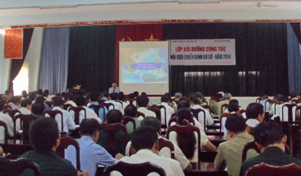 Hội Cựu chiến binh tỉnh tổ chức lớp bồi dưỡng cho  cán bộ chủ chốt của Hội Cựu chiến binh cơ sở năm 2014