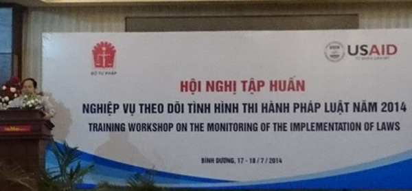 Bộ Tư pháp tổ chức Hội nghị tập huấn nghiệp vụ theo dõi tình hình thi hành pháp luật năm 2014