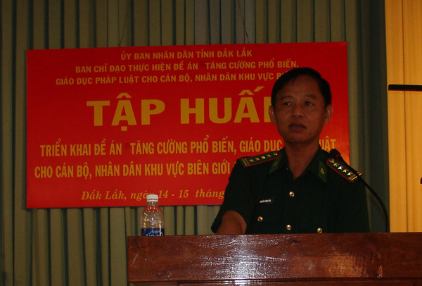 Hội nghị tập huấn cho cán bộ, nhân dân khu vực biên giới
