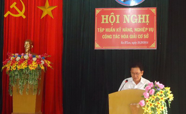Ủy ban nhân dân huyện Ea H’leo  tổ chức Hội nghị tập huấn kỹ năng, nghiệp vụ công tác hòa giải ở cơ sở