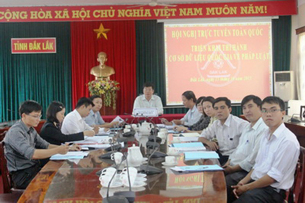 Hội nghị trực tuyến toàn quốc quán triệt, triển khai Nghị định của Chính phủ về Cơ sở dữ liệu quốc gia về pháp luật