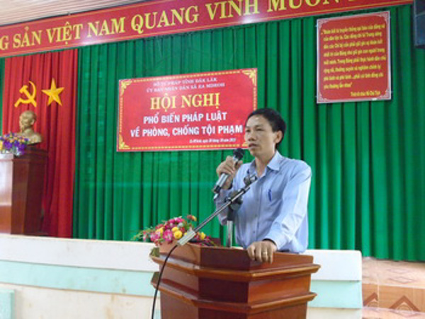 Tuyên truyền, phổ biến pháp luật về phòng, chống tội phạm tại xã Ea Mdroh, huyện Cư M’gar