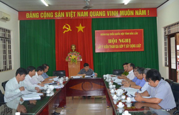 Hội nghị lấy ý kiến tham gia góp ý xây dựng Luật