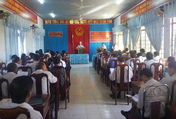 Huyện M’Drắk tổ chức Hội nghị triển khai các luật mới ban hành tại kỳ họp thứ 9, Quốc hội khóa XIII