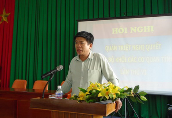 Đảng ủy Sở Tư pháp tổ chức Hội nghị quán triệt Nghị quyết Đảng bộ khối các cơ quan tỉnh lần thứ VI