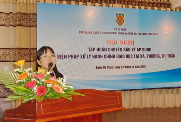 Bộ Tư pháp tổ chức Hội nghị tập huấn chuyên sâu về áp dụng biện pháp xử lý hành chính giáo dục tại xã, phường, thị trấn