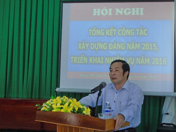 Hội nghị tổng kết công tác xây dựng Đảng và Hội nghị cán bộ, công chức, viên chức năm 2015