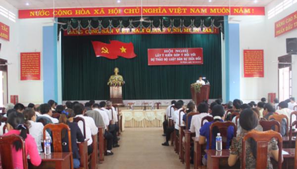 Huyện Cư M’gar tổ chức Hội nghị lấy ý kiến đối với Dự thảo Bộ luật Dân sự (sửa đổi)