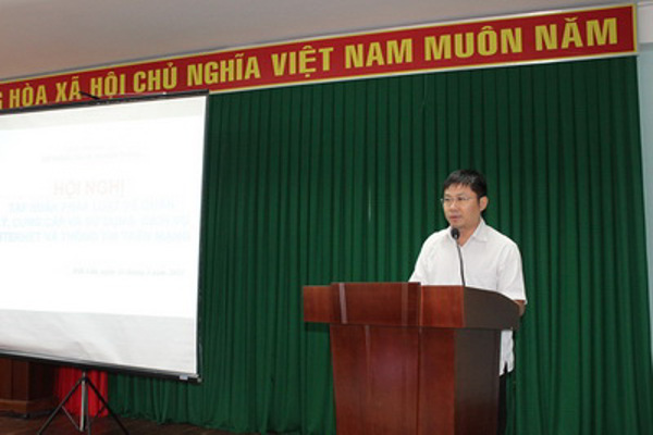 Hội nghị tập huấn phổ biến pháp luật về quản lý, cung cấp và sử dụng dịch vụ Internet và thông tin trên mạng