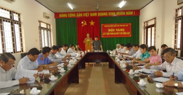 Hội nghị lấy ý kiến góp ý đối với Dự thảo Luật Ban hành văn bản quy phạm pháp luật