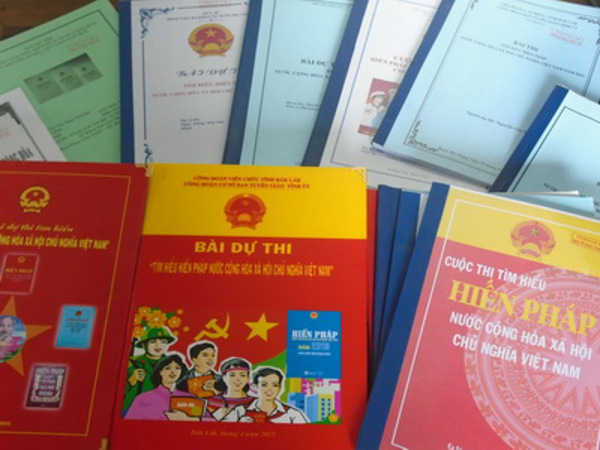 Tình hình triển khai Cuộc thi viết “Tìm hiểu Hiến pháp nước Cộng hòa xã hội chủ nghĩa Việt Nam” trên địa bàn tỉnh