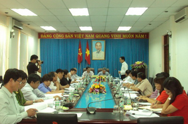 Đồng chí Hà Hùng Cường - Ủy viên Trung ương Đảng, Bộ trưởng Bộ Tư pháp, thành viên Ban Chỉ đạo tổng kết Nghị quyết 48 của Bộ Chính trị làm việc tại tỉnh Đắk Lắk