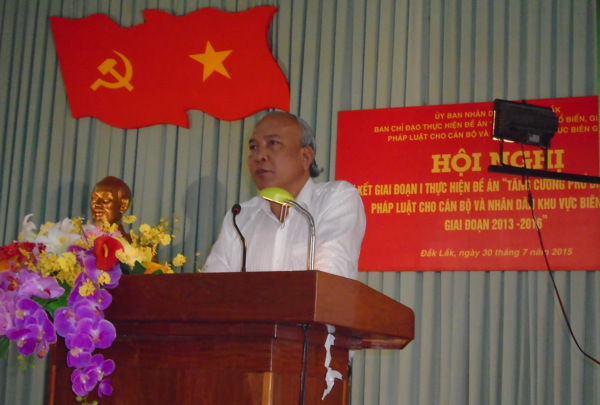 Sơ kết Đề án “Tăng cường phổ biến giáo dục pháp luật cho cán bộ, nhân dân khu vực biên giới” giai đoạn 2013 - 2016