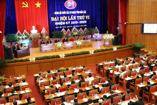 Đảng bộ Khối các cơ quan tỉnh đã tổ chức Đại hội lần thứ VI, nhiệm kỳ 2015 - 2020