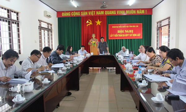 Hội nghị lấy ý kiến đóng góp vào Dự thảo Luật Hoạt động giám sát của Quốc hội và Hội đồng nhân dân; Luật An toàn thông tin mạng
