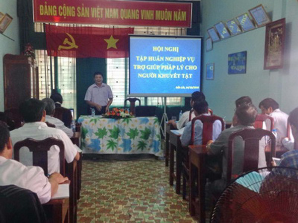 Hội nghị tập huấn nghiệp vụ trợ giúp pháp lý cho người khuyết tật