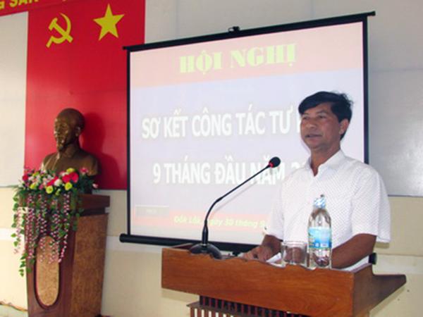 Sở Tư pháp tổ chức Hội nghị sơ kết công tác tư pháp 9 tháng đầu năm 2016