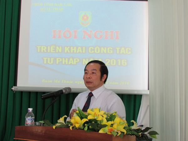 Sở Tư pháp tổ chức Hội nghị triển khai công tác Tư pháp năm 2016