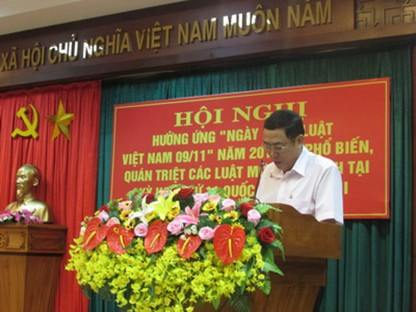 UBND tỉnh Đắk Lắk tổ chức hội nghị hưởng ứng “Ngày Pháp Việt Nam” năm 2016 và quán triệt các luật mới ban hành tại kỳ họp thứ 11, Quốc hội khóa XIII