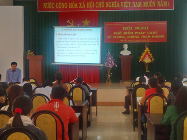 Sở Tư pháp ban hành Kế hoạch thực hiện công tác phòng, chống tham nhũng năm 2016