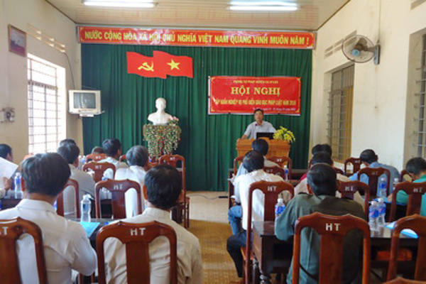 Hội nghị tập huấn, bồi dưỡng kiến thức pháp luật và kỹ năng, nghiệp vụ  phổ biến, giáo dục pháp luật cho đội ngũ tuyên tuyên viên pháp luật trên  địa bàn huyện Ea H’leo 