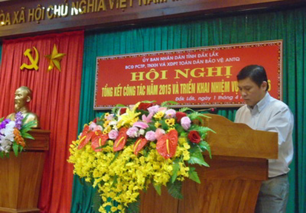 Ban Chỉ đạo phòng, chống tội phạm, tệ nạn xã hội và xây dựng phong trào toàn dân bảo vệ an ninh tổ quốc tỉnh tổ chức Hội nghị triển khai công tác năm 2016