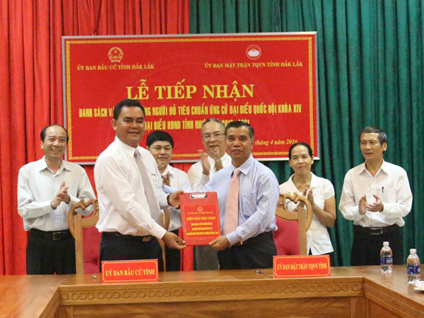 Đắk Lắk có 152 người đủ tiêu chuẩn ứng cử Đại biểu Quốc hội khóa XIV và đại biểu HĐND khóa IX, nhiệm kỳ 2016 - 2021 