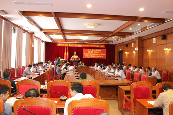 Hội nghị quán triệt công tác bầu cử đại biểu Quốc hội khóa XIV và đại biểu HĐND các cấp nhiệm kỳ 2016 - 2021