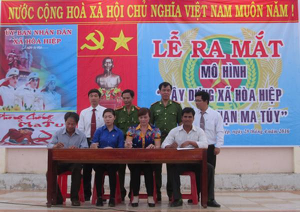 Xã Hòa Hiệp, huyện Cư Kuin tổ chức lễ ra mắt mô hình xã “không có tệ nạn ma túy”
