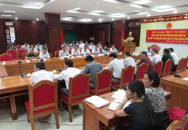 Hội nghị trực tuyến toàn quốc quán triệt, triển khai thi hành Bộ luật Dân sự, Bộ luật Tố tụng dân sự, Luật Tố tụng hành chính