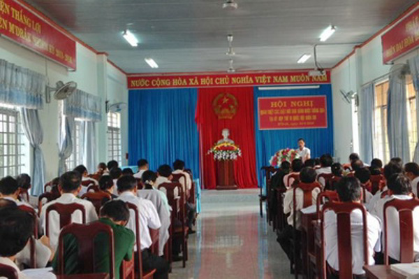 Huyện M’Đrắk tổ chức hội nghị phổ biến quán triệt các luật mới ban hành tại kỳ họp thứ 10, Quốc hội khóa XIII