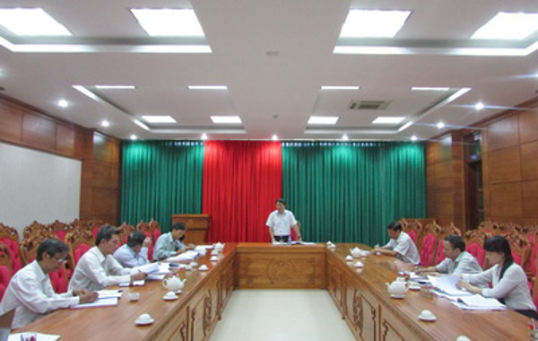 Họp Ban Tổ chức Hội thi “Chủ tịch và Phó Chủ tịch Ủy ban nhân dân cấp xã với pháp luật” năm 2016 của tỉnh