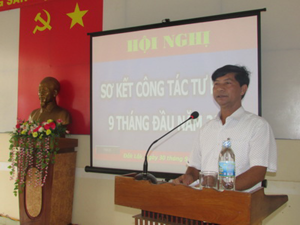 Sở Tư pháp Đắk Lắk tổ chức Hội nghị sơ kết công tác tư pháp 9 tháng đầu năm 2016