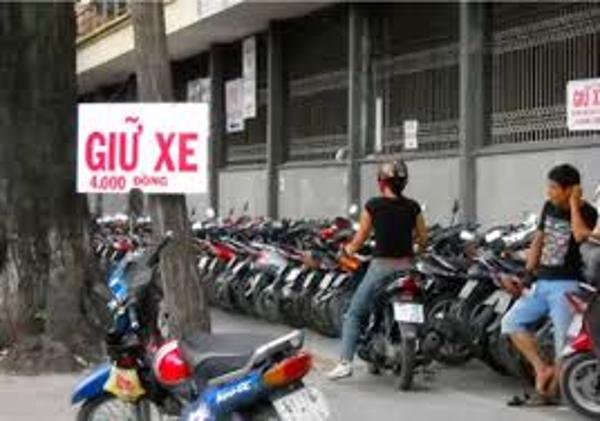 Giá dịch vụ trông giữ xe trên địa bàn tinh