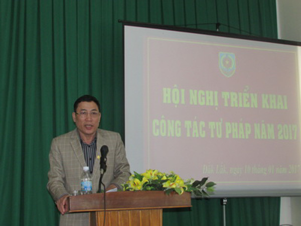 Hội nghị triển khai công tác tư pháp năm 2017