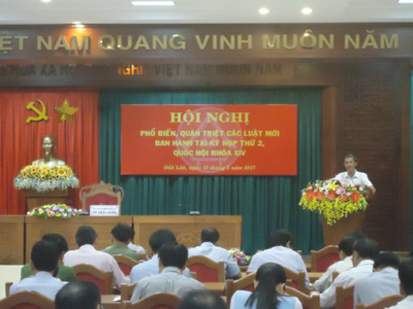 Tiếp tục đẩy mạnh thực hiện Thông tư số 10/2016/TT-BTP về báo cáo viên pháp luật, tuyên truyền viên pháp luật