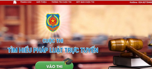 Hưởng ứng Cuộc thi “Tìm hiểu pháp luật trực tuyến” năm 2017