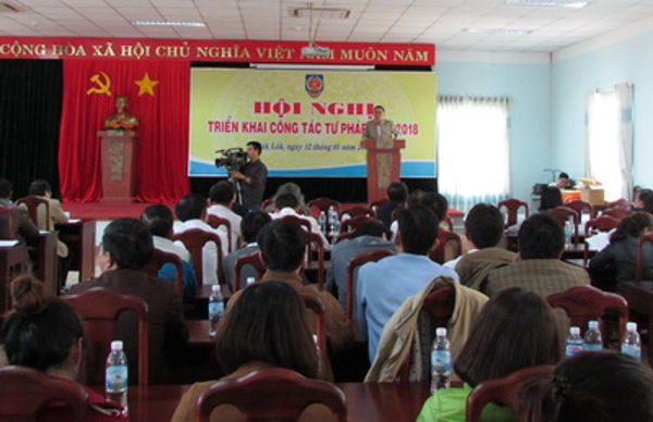 Hội nghị triển khai công tác tư pháp năm 2018