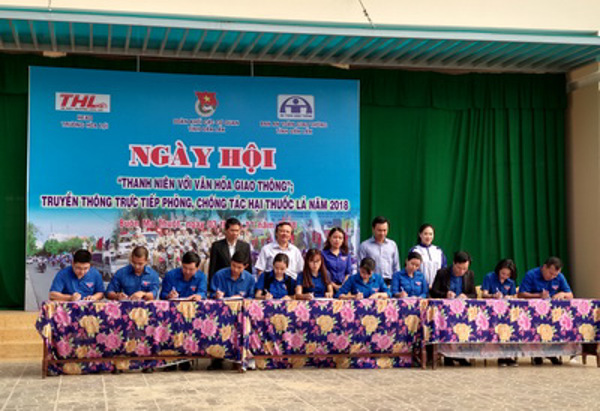  Ngày hội “Thanh niên với văn hóa giao thông” và truyền thông trực tiếp phòng, chống tác hại của thuốc lá năm 2018