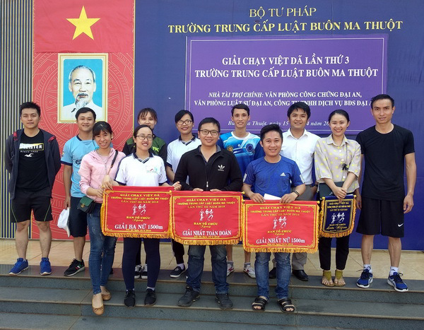 Đoàn viên, thanh niên Sở Tư pháp tham dự Giải Việt dã Trường Trung cấp Luật Buôn Ma Thuột lần thứ 3 năm 2018