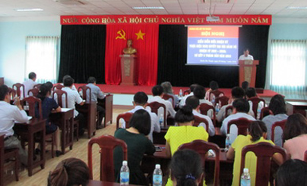 Đảng bộ Sở Tư pháp tổ chức hội nghị kiểm điểm giữa nhiệm kỳ thực hiện Nghị quyết Đại hội Đảng bộ nhiệm kỳ 2015 – 2020