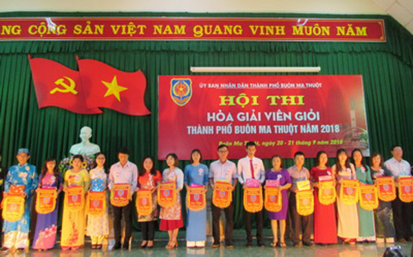 Hội thi “Hòa giải viên giỏi” thành phố Buôn Ma Thuột năm 2018