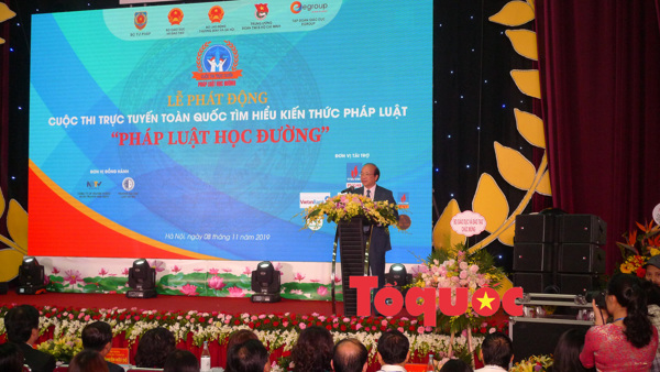  Bộ Tư pháp tổ chức Cuộc thi trực tuyến “Pháp luật học đường” năm 2019