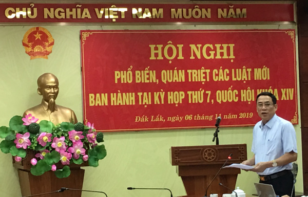  UBND tỉnh tổ chức Hội nghị trực tuyến phổ biến, quán triệt các luật mới ban hành tại kỳ họp thứ 7 - Quốc hội khóa XIV 