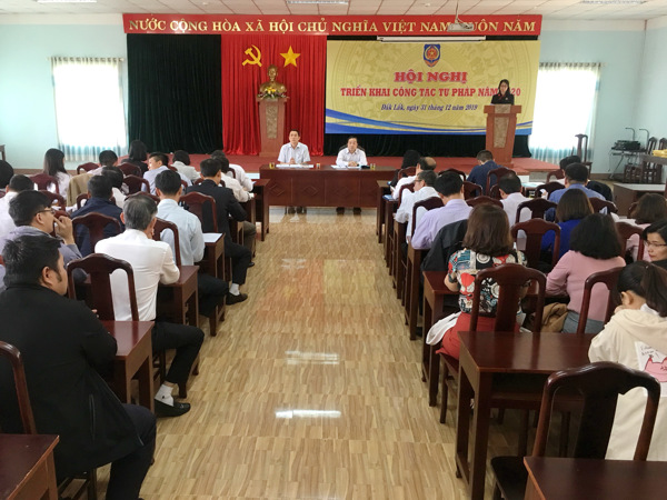 Hội nghị triển khai công tác tư pháp năm 2020