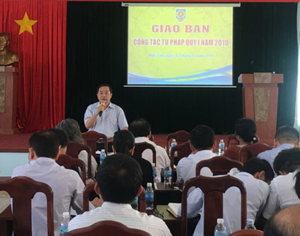  Hội nghị giao ban công tác tư pháp quý I năm 2019